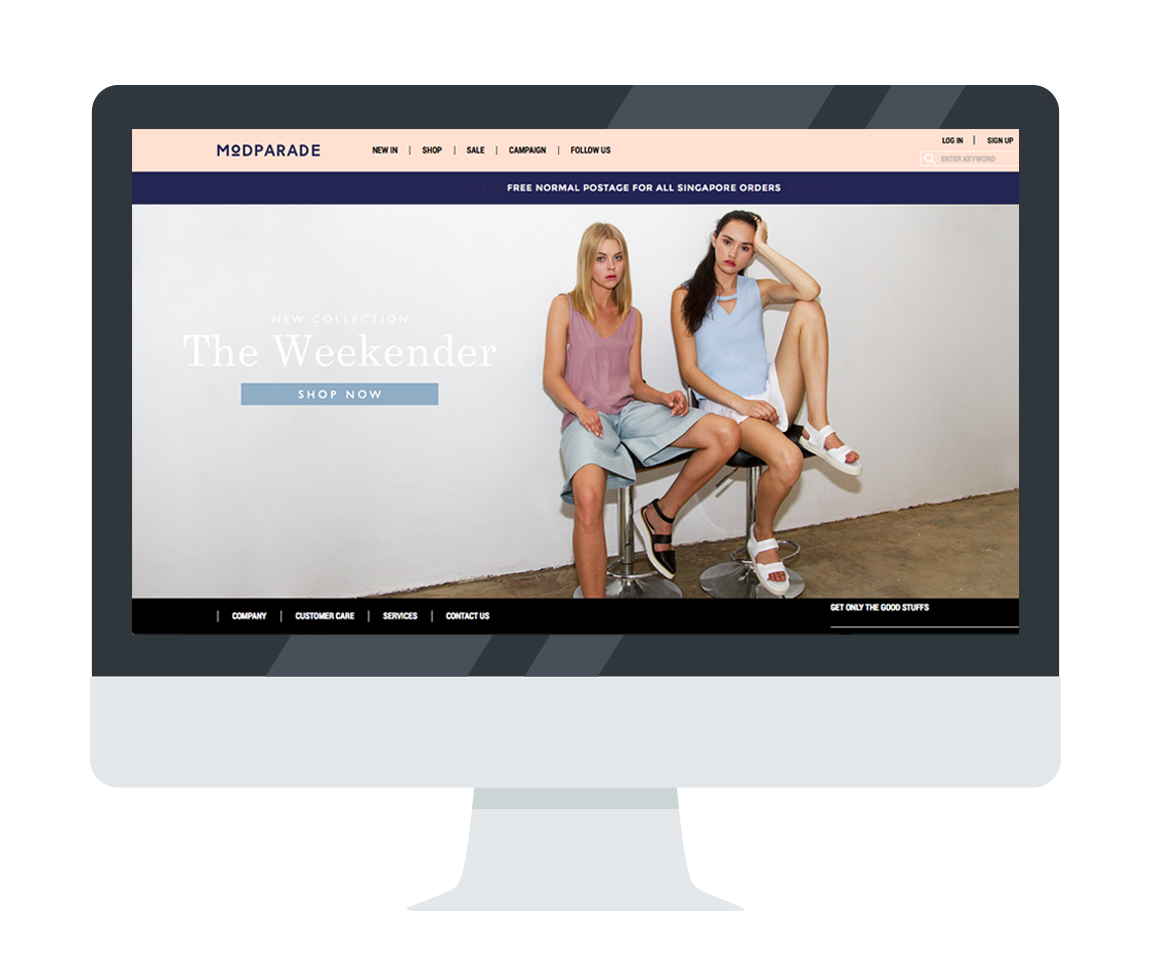 Modparade choose Shopcada for their Ecommerce website development tool